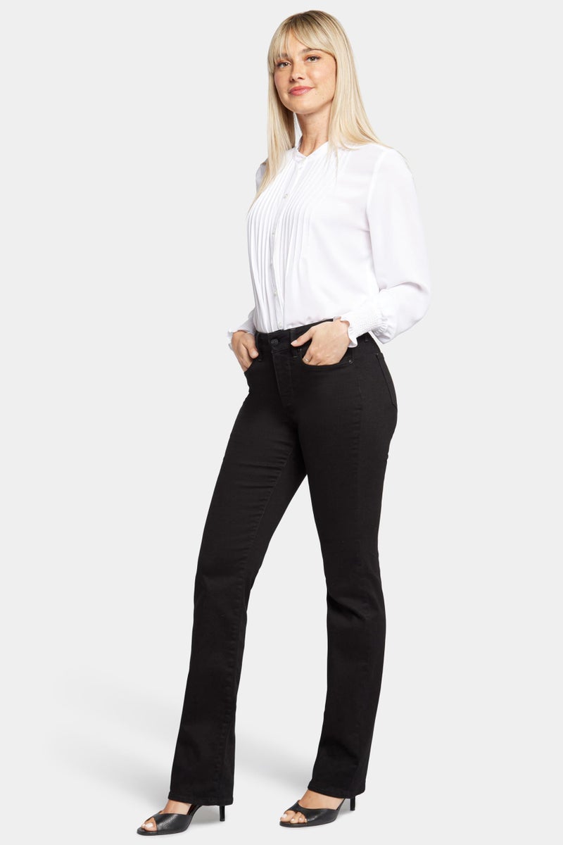 NYDJ Women's Marilyn Straight Denim Jeans, Black, 8 - Image 2